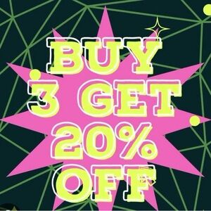Buy 3 Get 20% Off